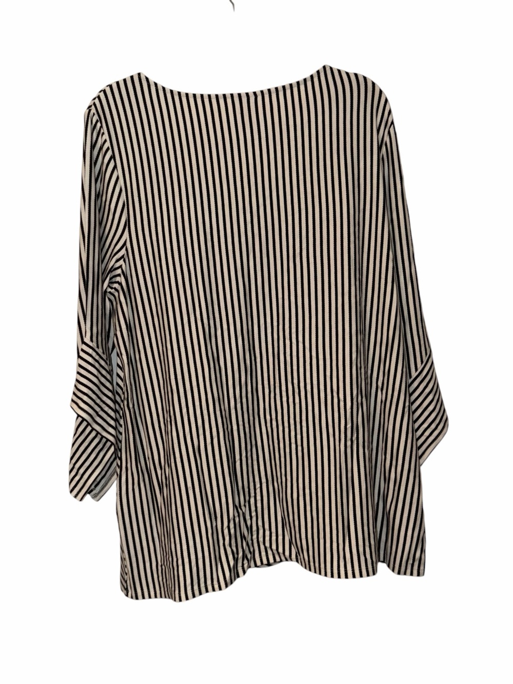 Chico's Black and White Diagonal Stripe Tunic - Picture 5 of 5
